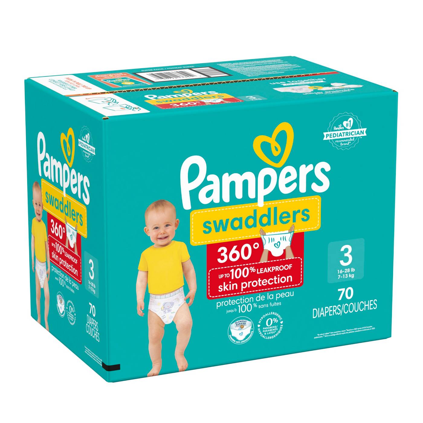 Pampers Swaddlers 360 Diapers - Size 3; image 4 of 10