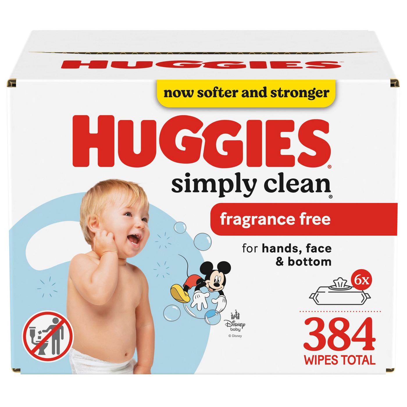 Huggies Simply Clean Baby Wipes - Unscented, 6 pk; image 1 of 9