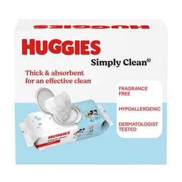 Huggies Simply Clean Baby Wipes - Unscented, 6 pk, 384 ct