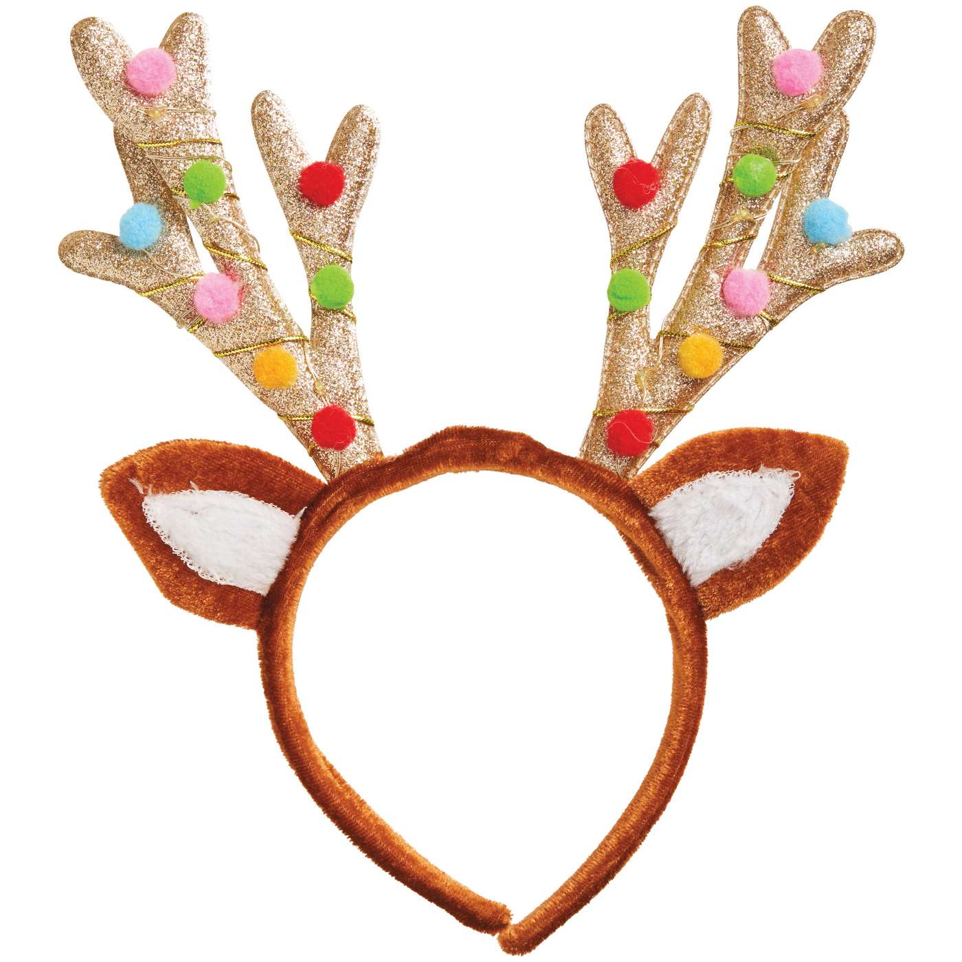 Destination Holiday Light Up Reindeer Christmas Headband; image 1 of 2