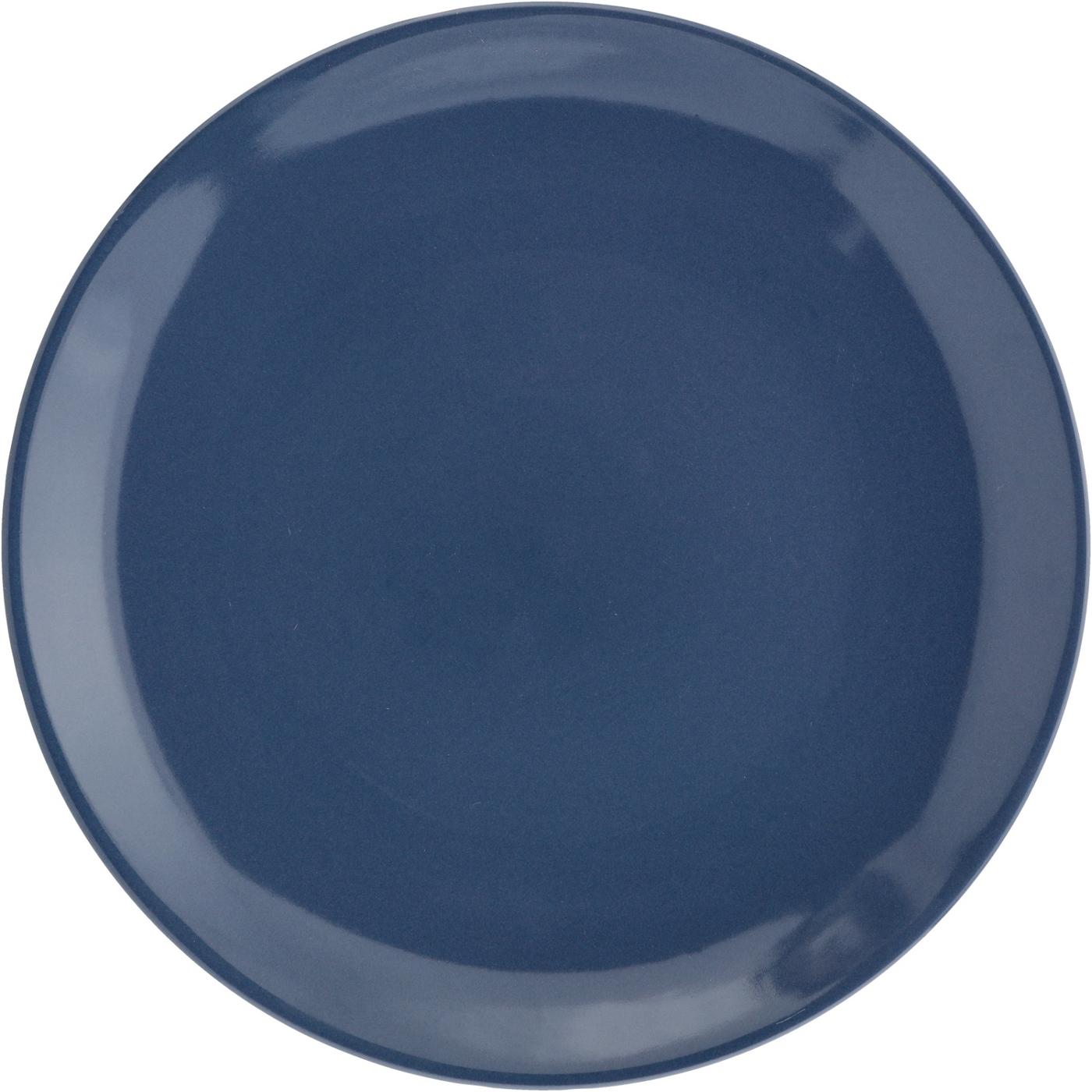 our goods Round Stoneware Dinnerware Set - Harbor Blue; image 2 of 3