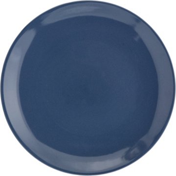 our goods Round Stoneware Dinnerware Set - Harbor Blue, 12 pc