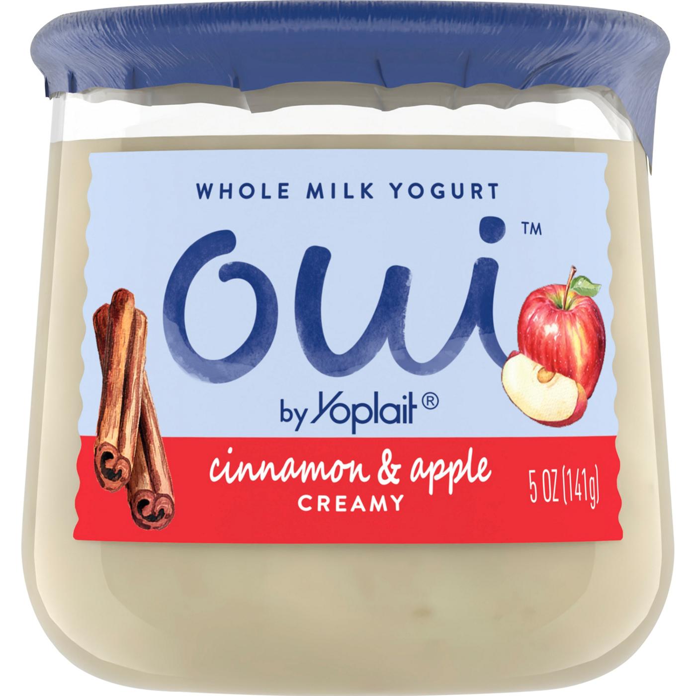 Yoplait Oui Cinnamon Apple French Style Yogurt; image 1 of 6