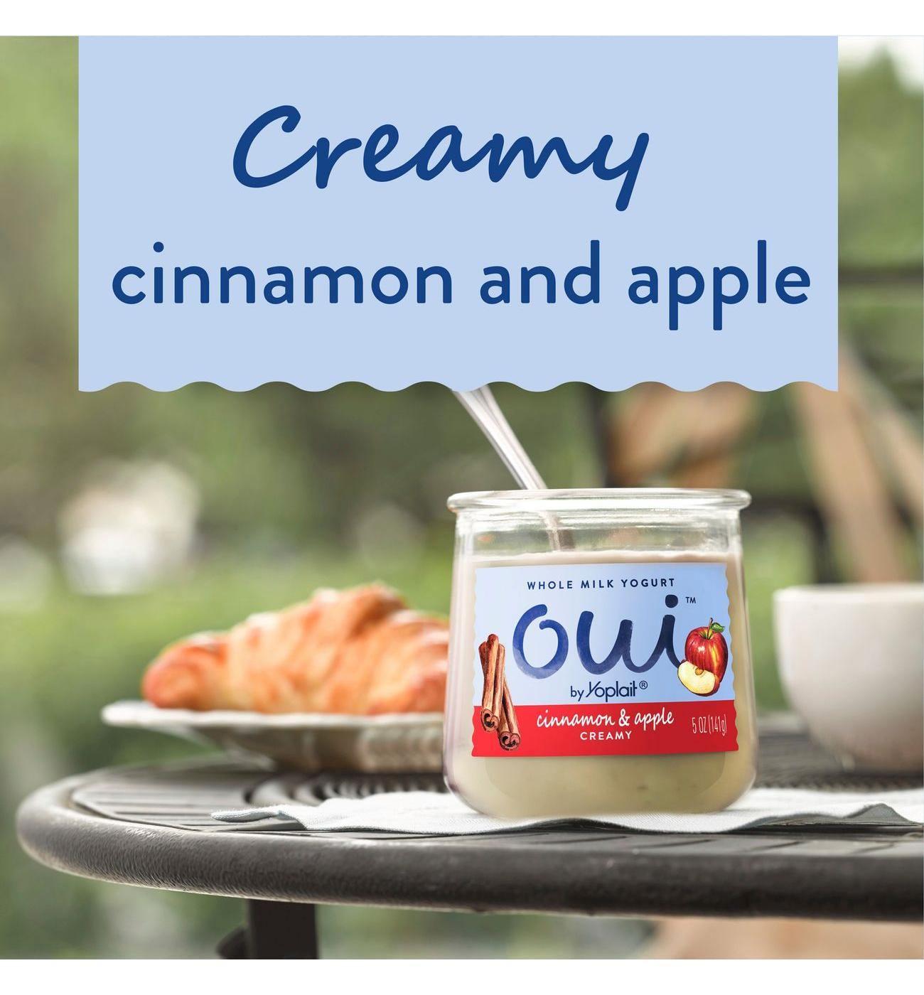 Yoplait Oui Cinnamon Apple French Style Yogurt; image 2 of 6