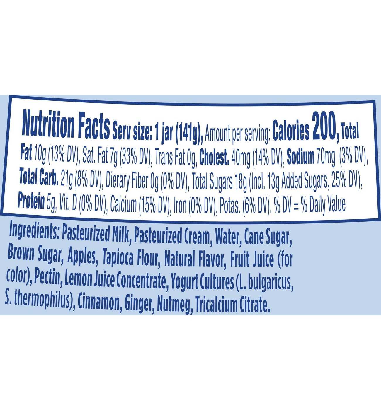 Yoplait Oui Cinnamon Apple French Style Yogurt; image 5 of 6