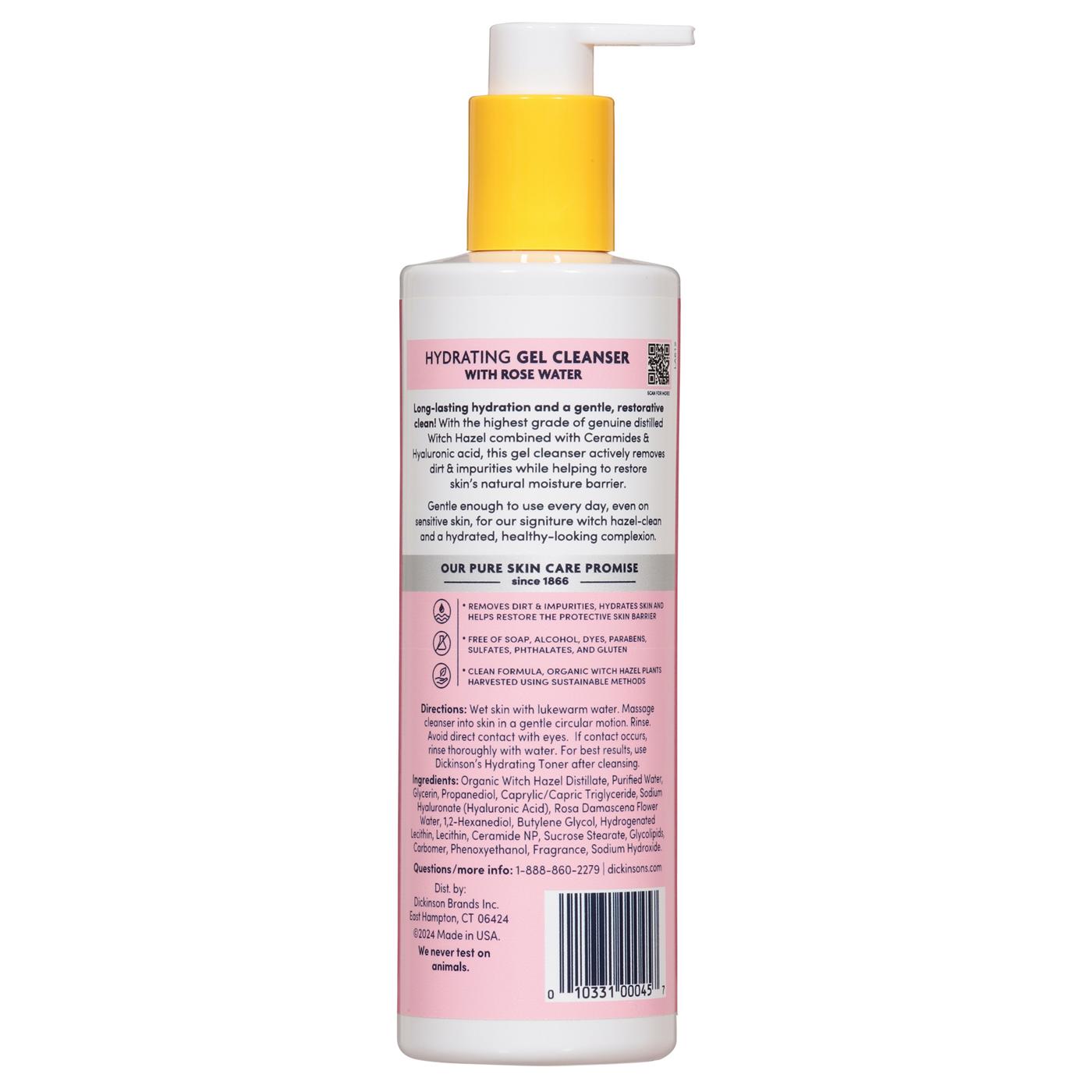 Dickinson's Hydrating Gel Cleanser with Rose Water; image 2 of 3