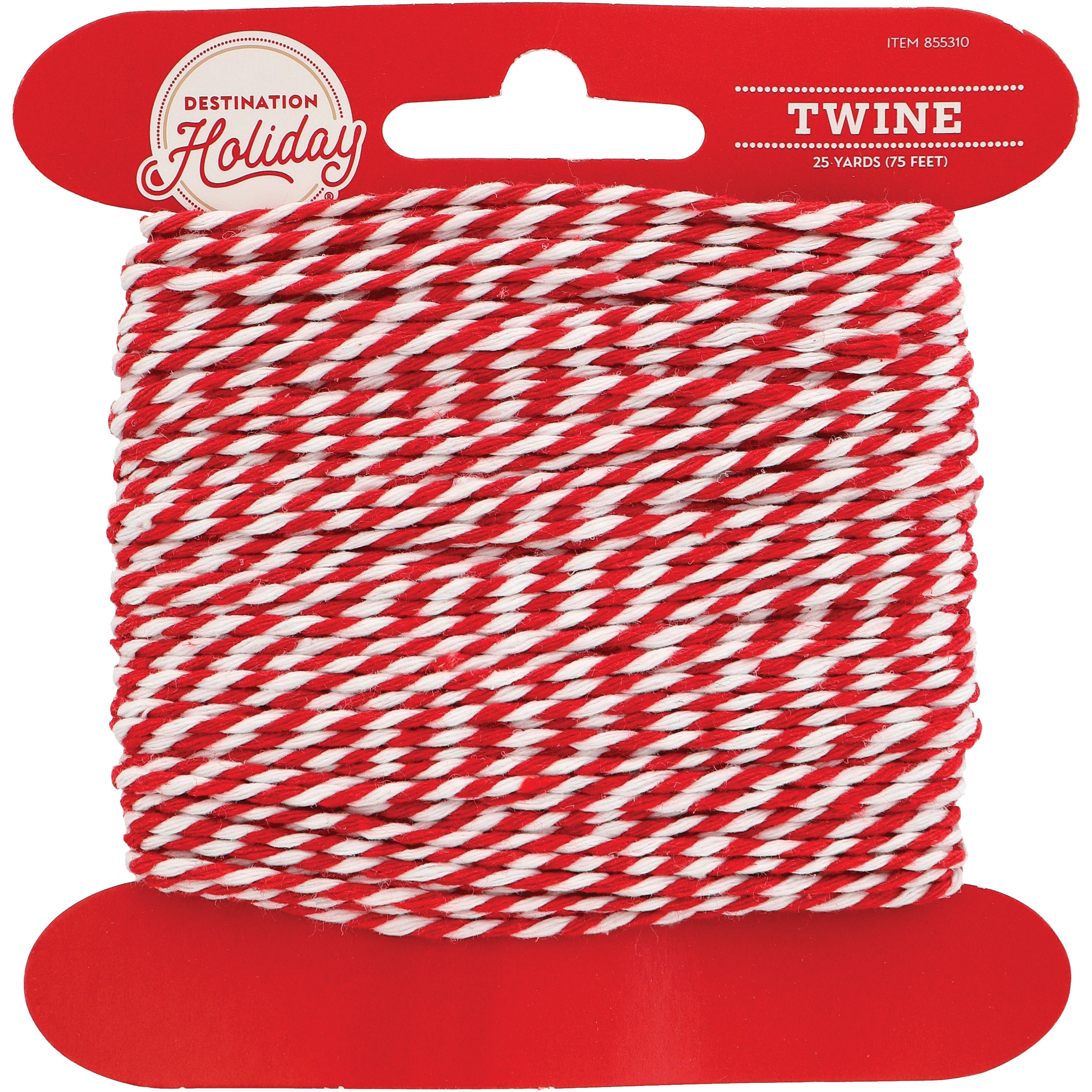 Destination Holiday Red and White Twine Shop Gift wrap at HEB