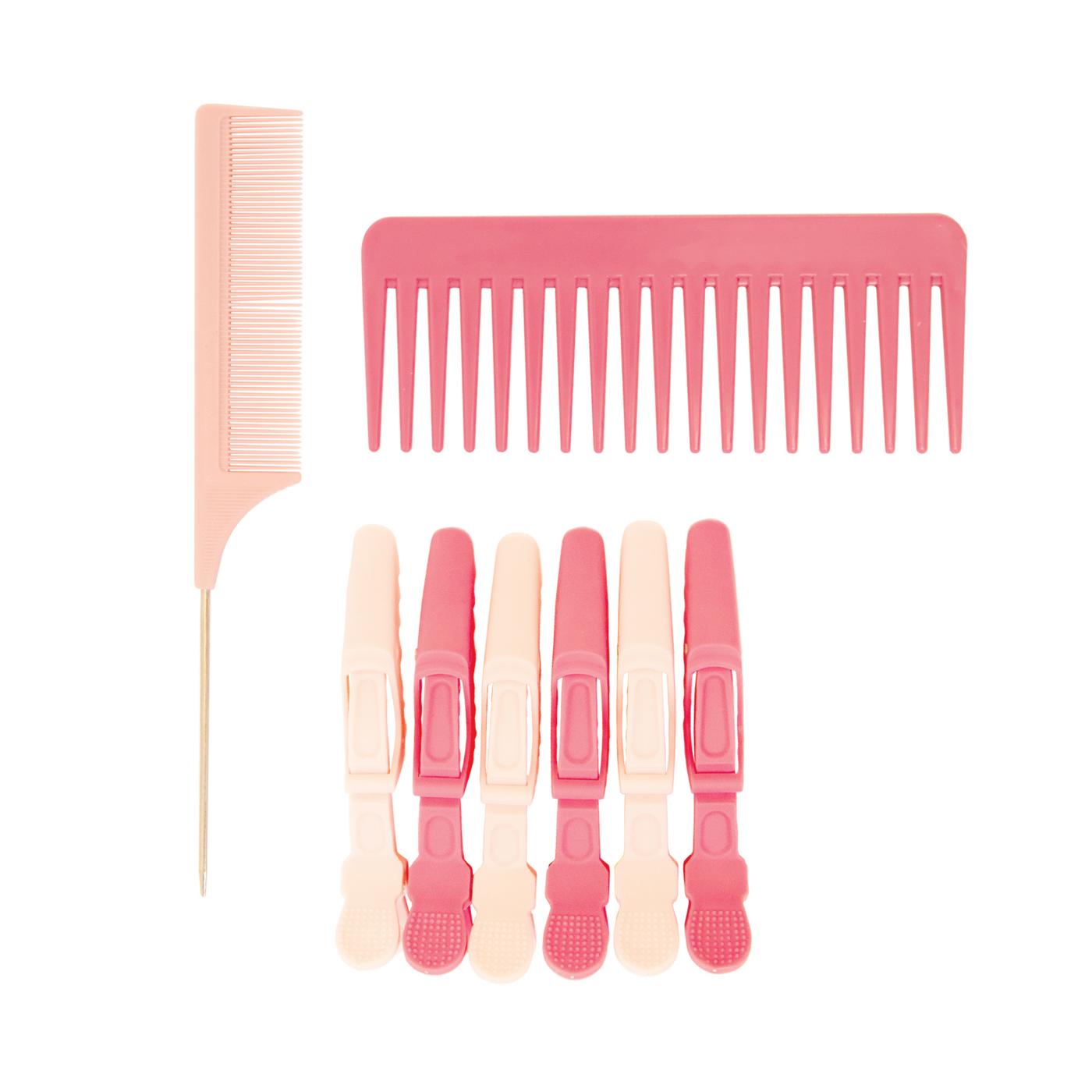 The Vintage Cosmetic Company Halloween Combs & Sectioning Clips Kit - Pink; image 2 of 4