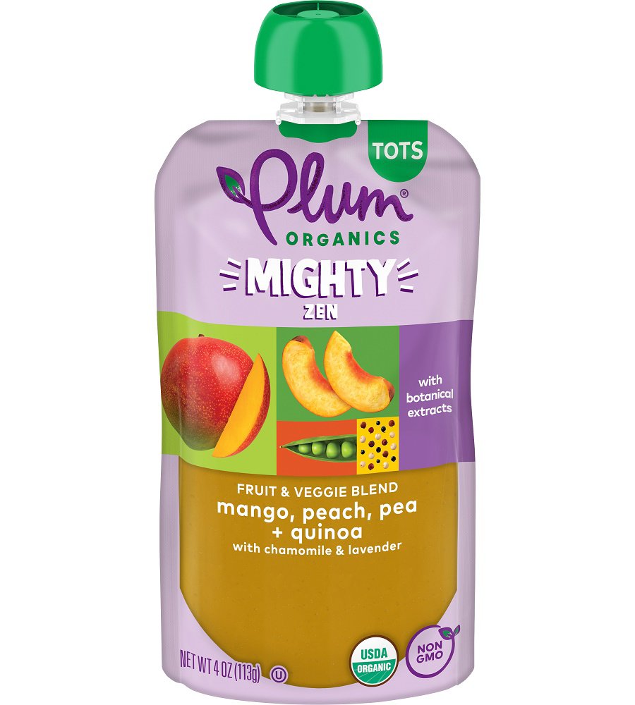 Plum Organics Mighty Zen Pouch - Mango, Peach, Pea + Quinoa - Shop Baby ...