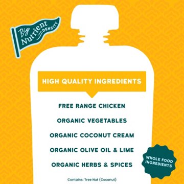 Serenity Kids Baby Food Pouch - Coconut Curry with Free Range Chicken