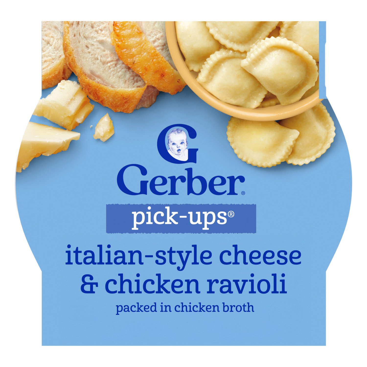 Gerber Mealtime for Toddler Pick-Ups - Italian-Style Cheese & Chicken ...