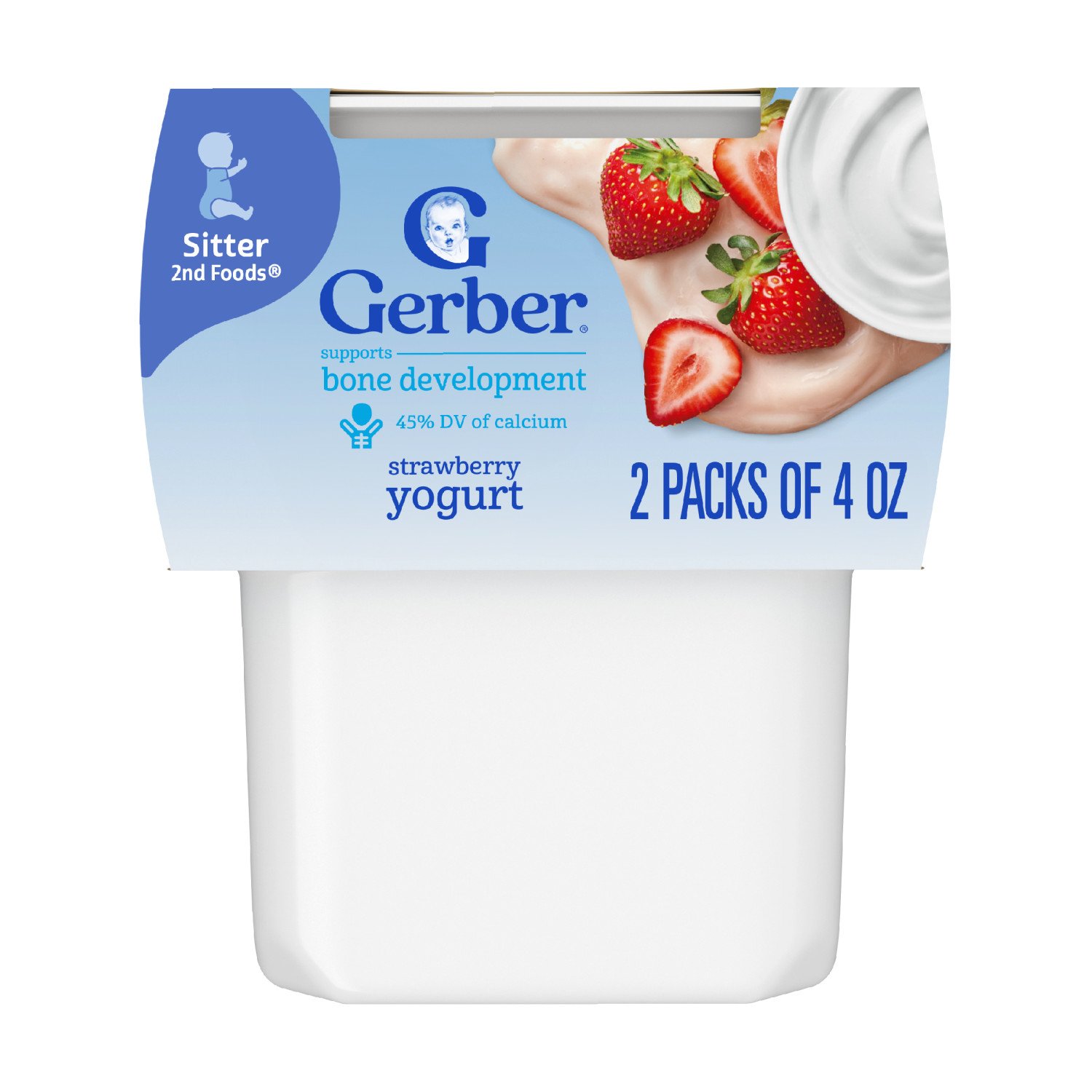 Gerber Snacks for Baby 2nd Foods - Strawberry Yogurt - Shop Baby food