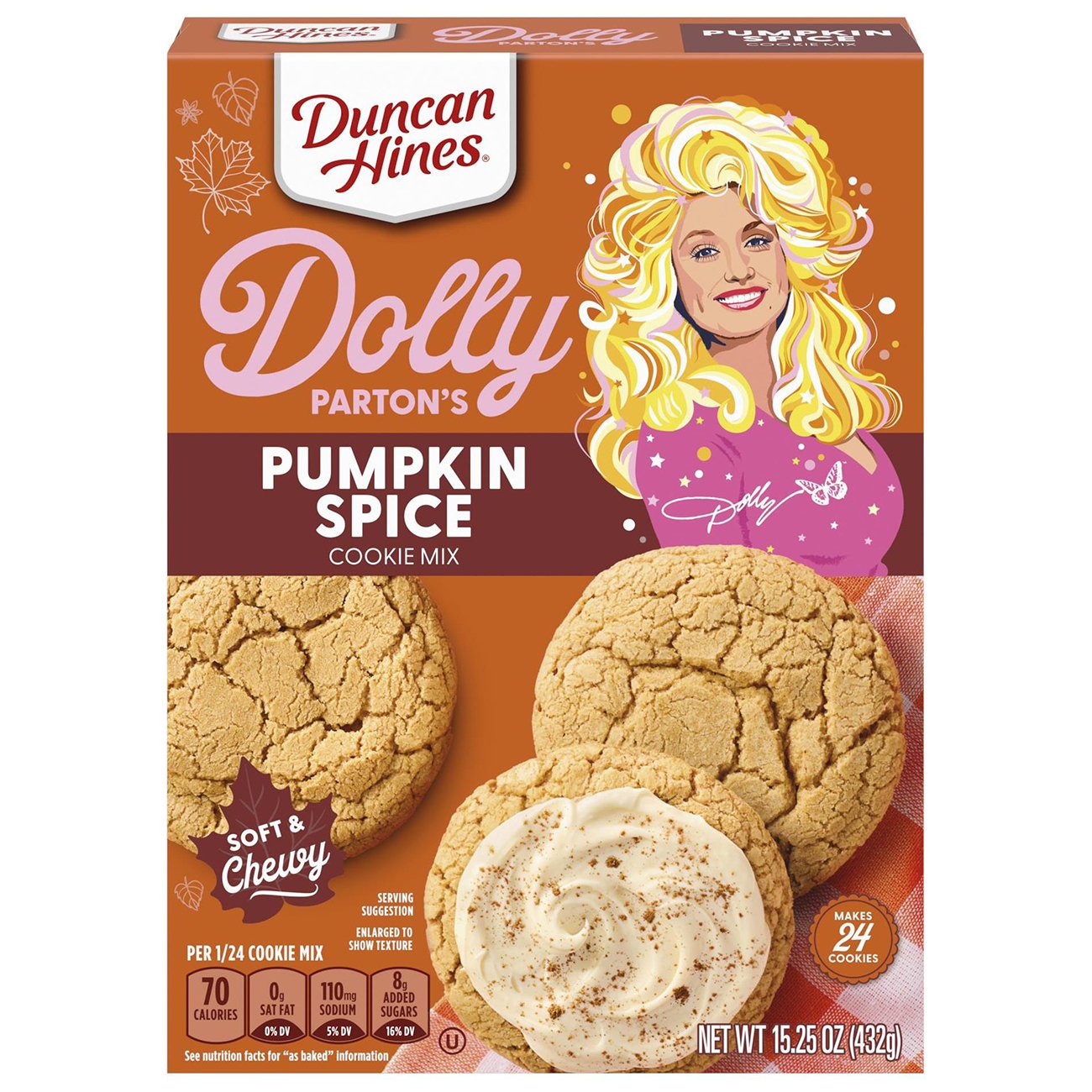 Duncan Hines Dolly Parton's Pumpkin Spice Cookie Mix - Shop Baking ...