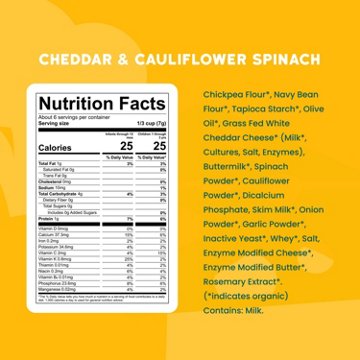 Serenity Kids Cheddar & Cauliflower Spinach Grain Free Puffs