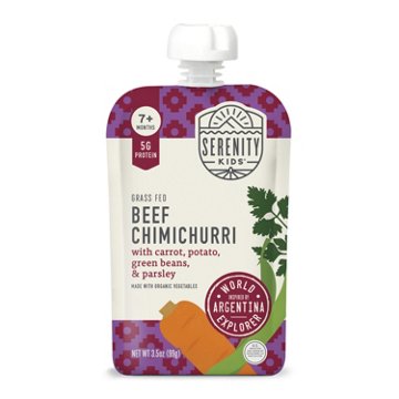 Serenity Kids Baby Food Pouch - Grass Fed Beef Chimichurri