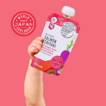 Serenity Kids Baby Food Pouch - Wild Caught Salmon Teriyaki