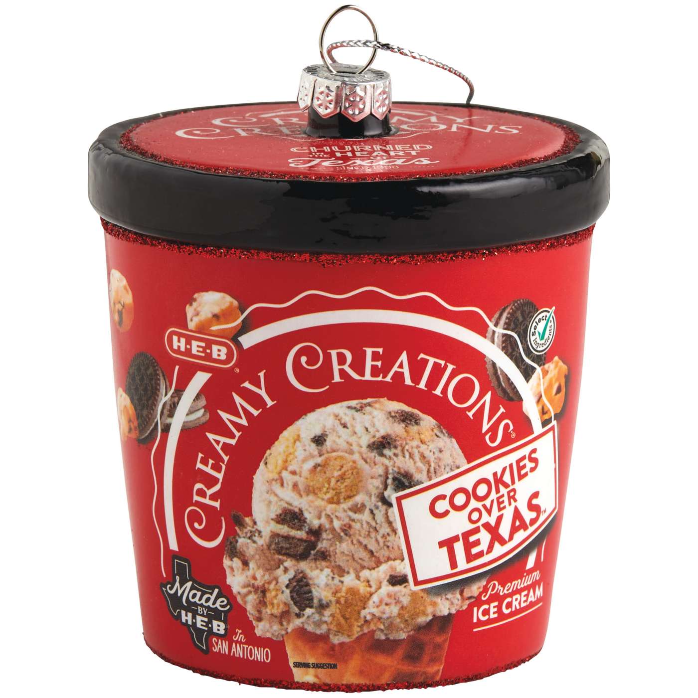 H-E-B Brand Shop Creamy Creations Cookies Over Texas Christmas Ornament; image 1 of 2