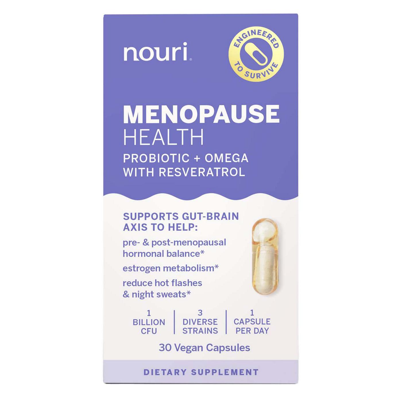 Nouri Menopause Health Vegan Capsules; image 1 of 2