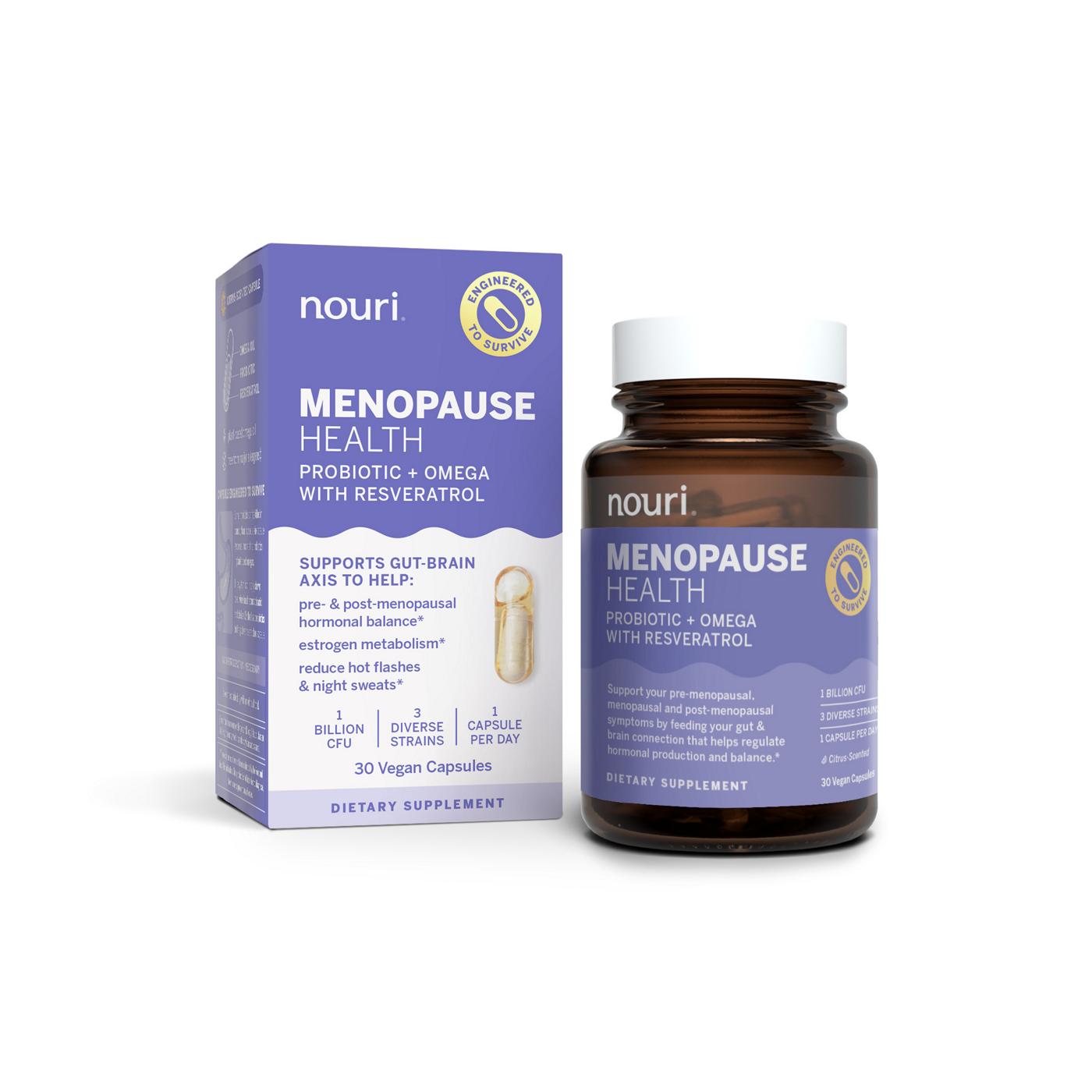 Nouri Menopause Health Vegan Capsules; image 2 of 2