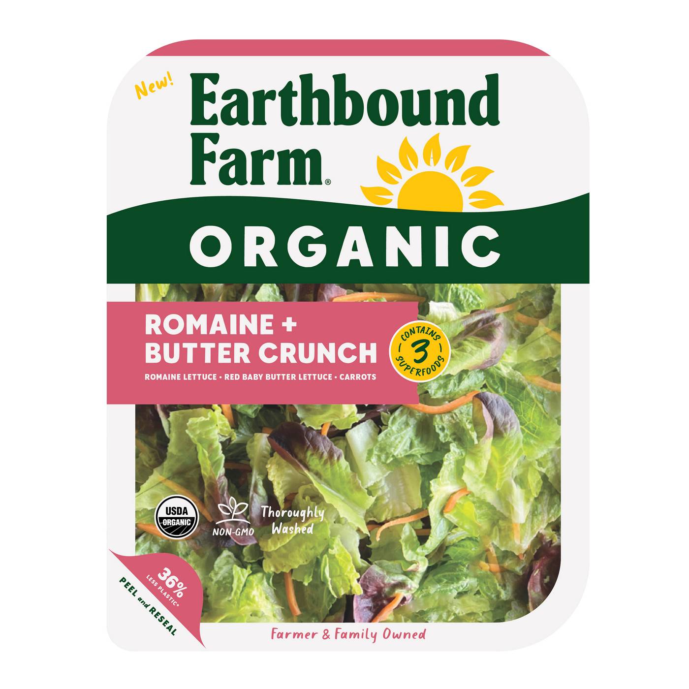 Earthbound Farm Organic Romaine & Butter Crunch; image 1 of 5