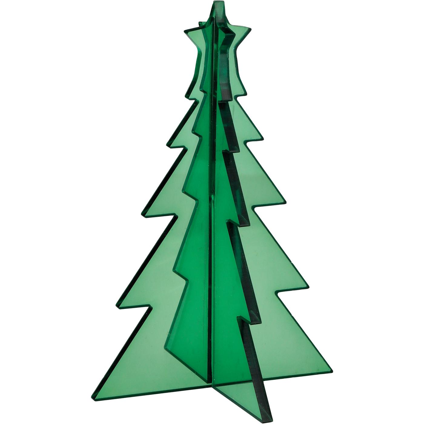 Destination Holiday Small Acrylic Christmas Tree - Green; image 1 of 2