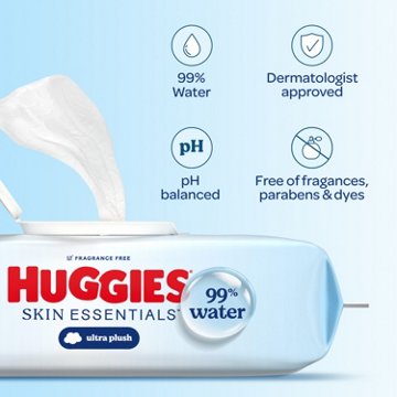 Huggies Skin Essentials Baby Wipes 6 pk