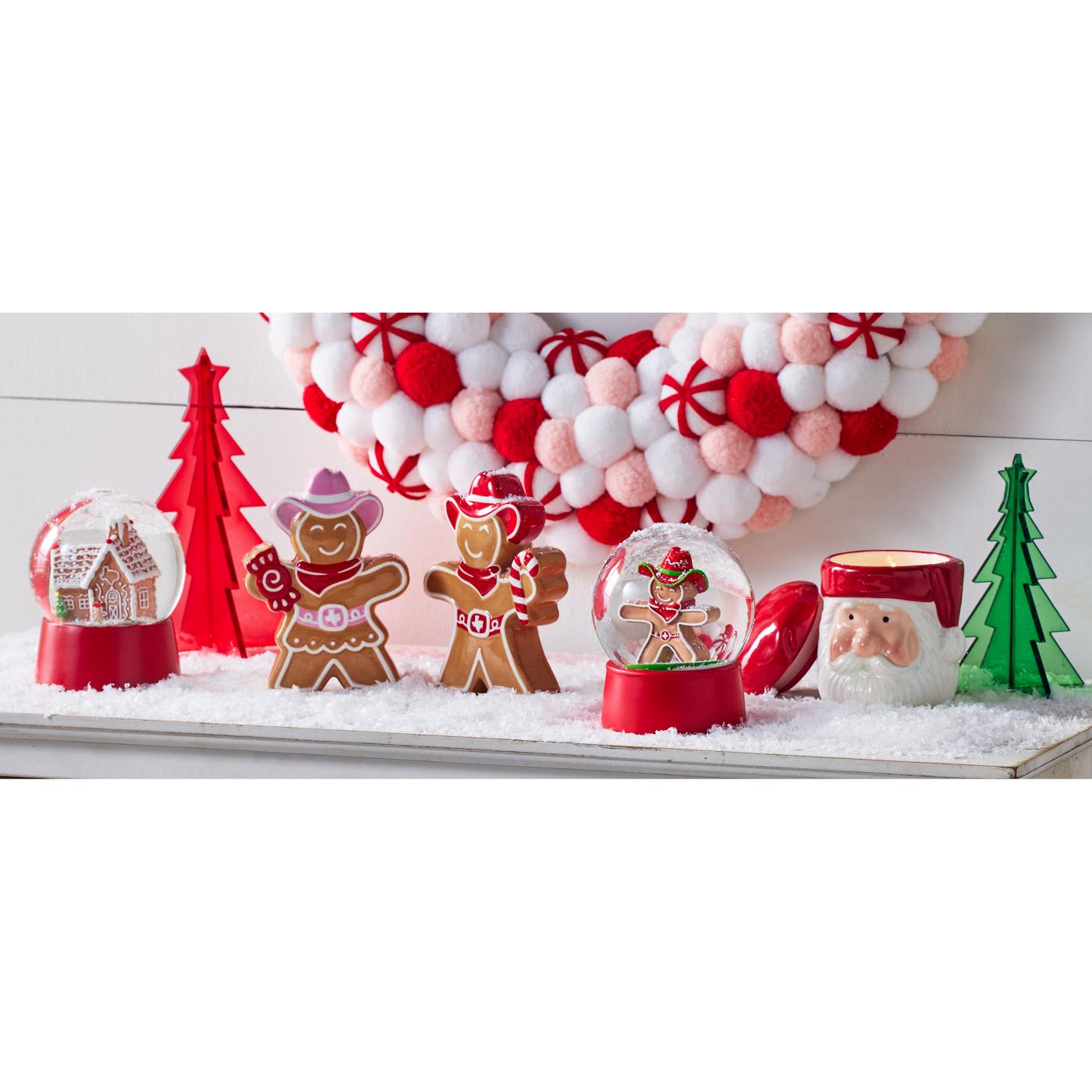 Destination Holiday Candy Cane Pom Pom Christmas Wreath; image 2 of 2