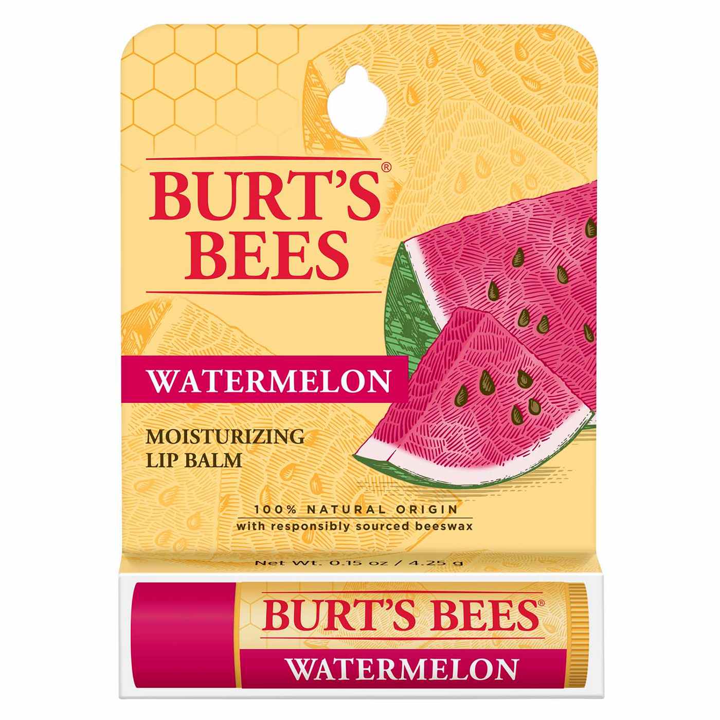 Burt's Bees Moisturizing Lip Balm - Watermelon; image 1 of 3