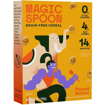 Magic Spoon Grain-Free Peanut Butter Cereal, 7 oz