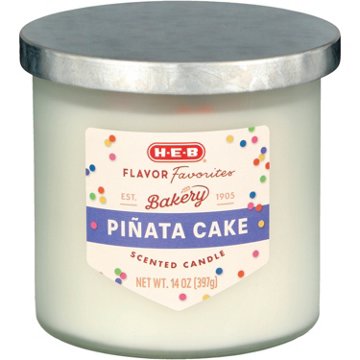 H-E-B Flavor Favorites Bakery Piñata Cake Scented Candle, 14 oz