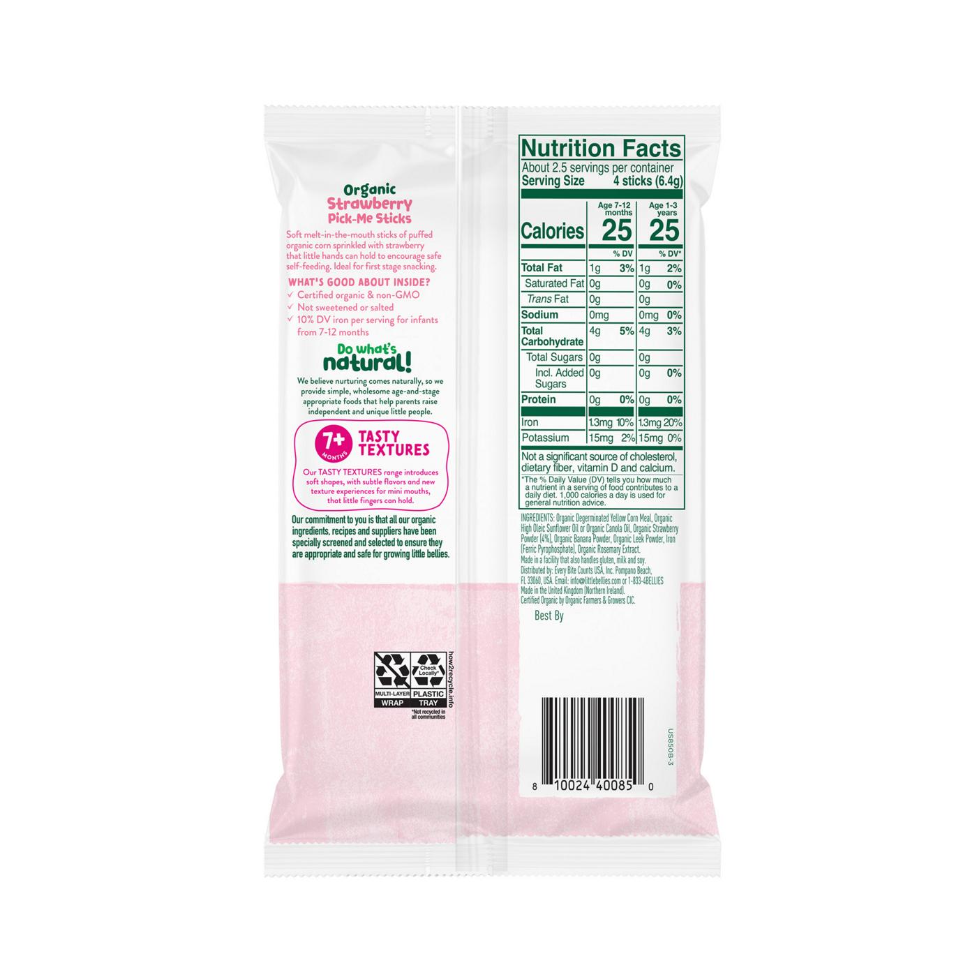 Little Bellies Organic Strawberry Pick-Me Sticks; image 8 of 8