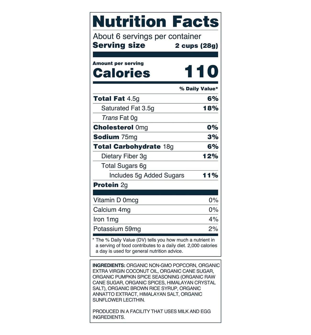 LesserEvil Organic Popped Popcorn - Pumpkin Spice; image 4 of 5