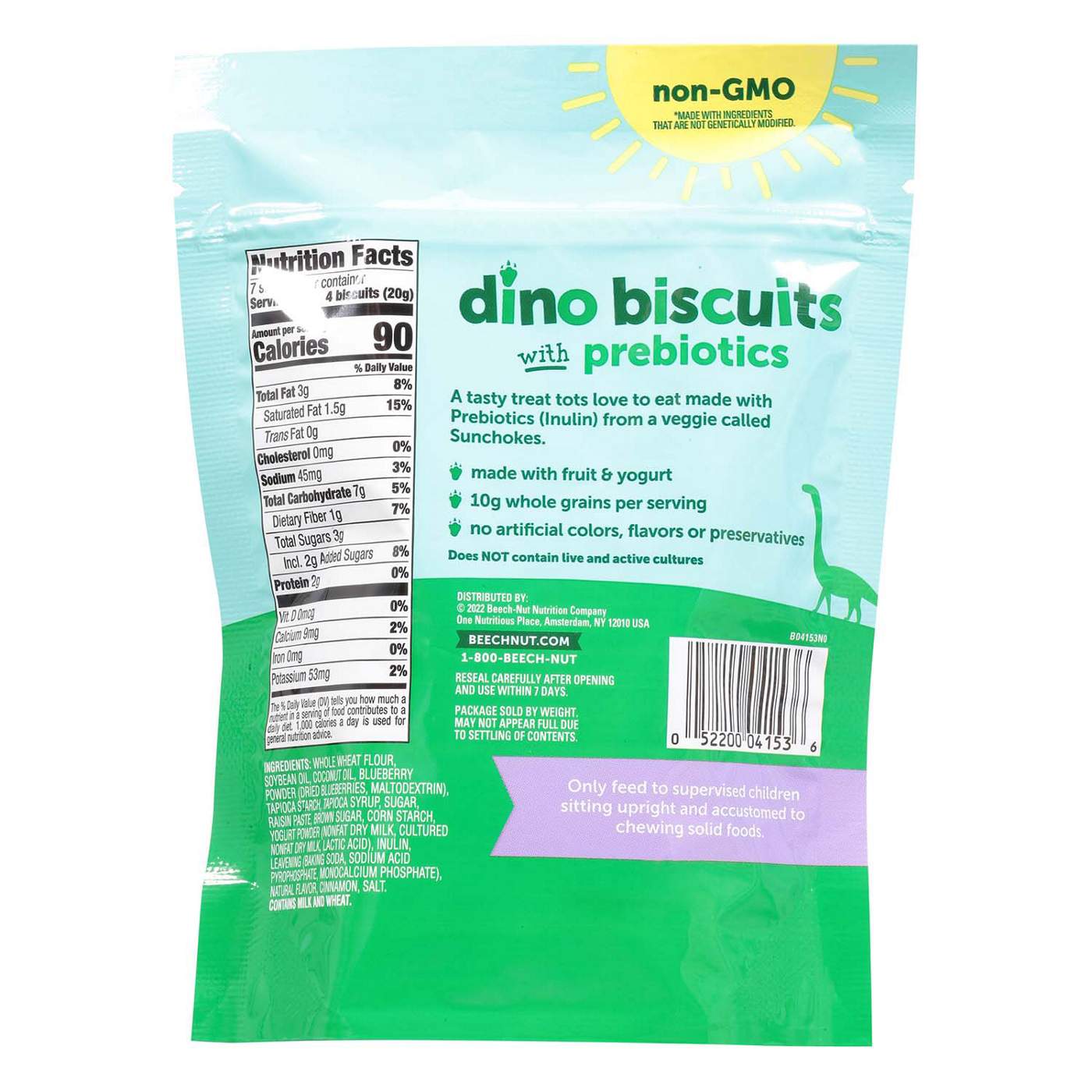 Beech-Nut Dino Biscuits With Prebiotics - Blueberry Yogurt; image 3 of 3