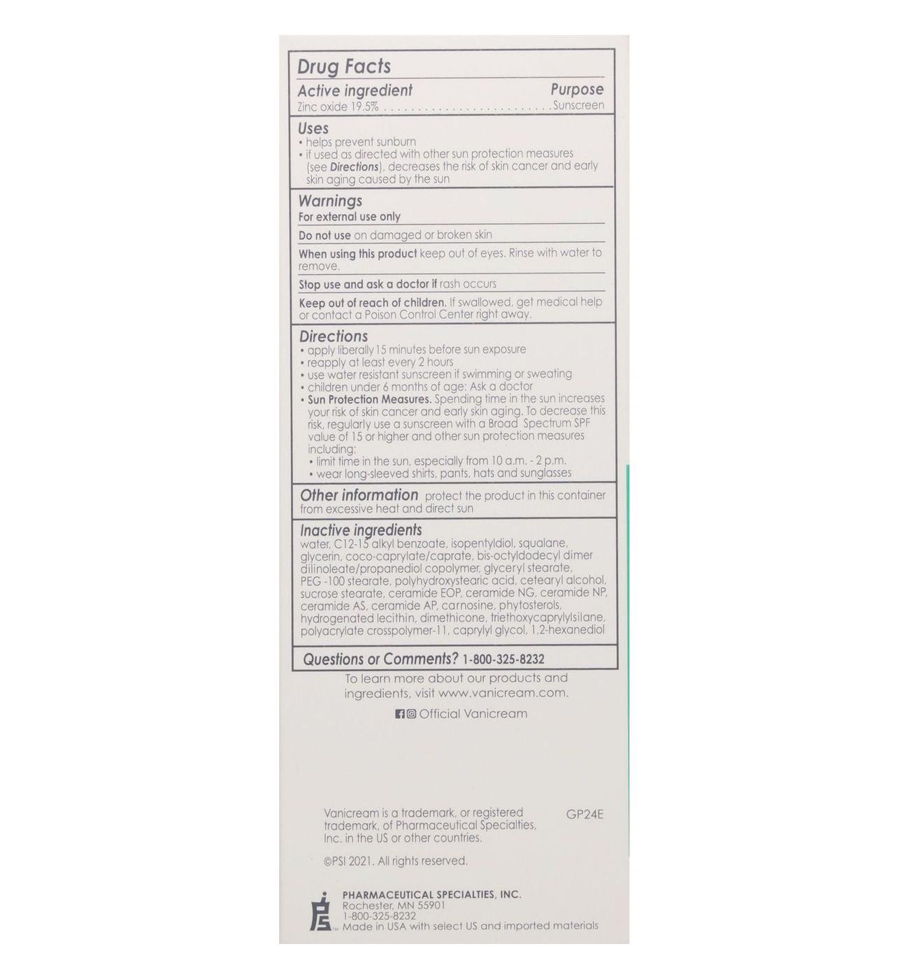 Vanicream Facial Moisturizer - SPF 30; image 10 of 10