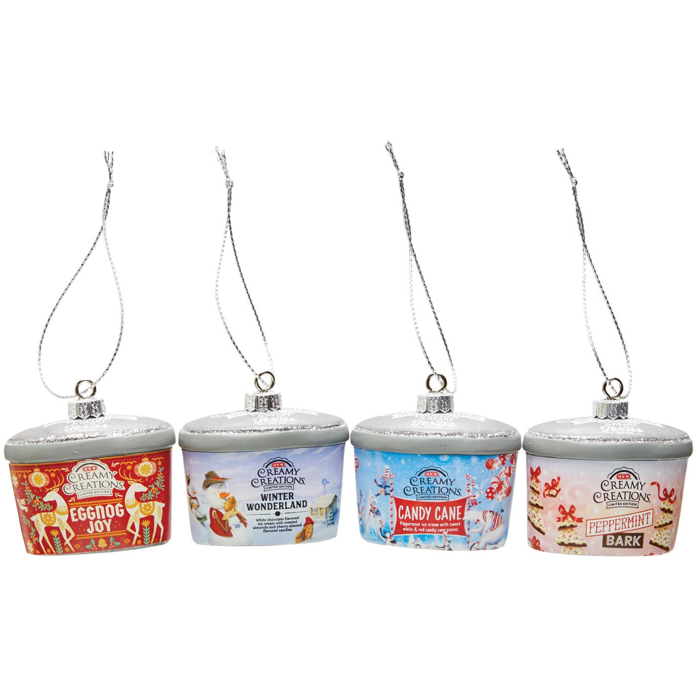 H-E-B Brand Shop Creamy Creations Carton Mini Christmas Ornaments; image 1 of 2