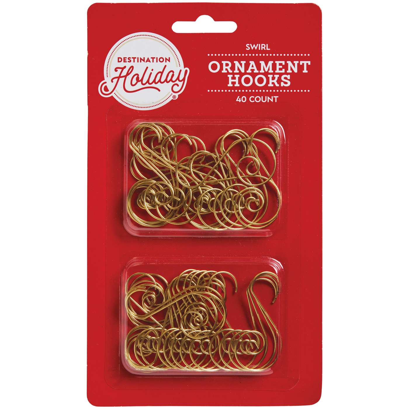 Destination Holiday Swirl Christmas Ornament Hooks - Assorted; image 1 of 2