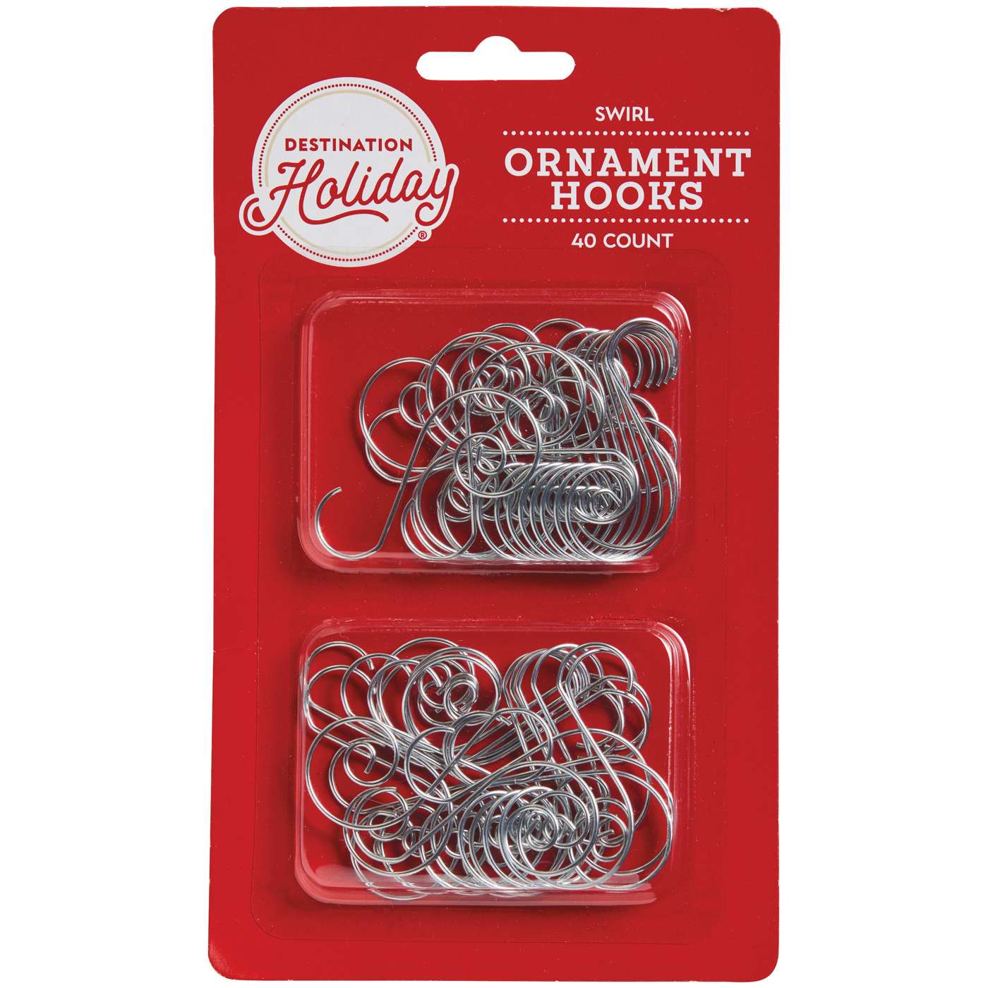 Destination Holiday Swirl Christmas Ornament Hooks - Assorted; image 2 of 2