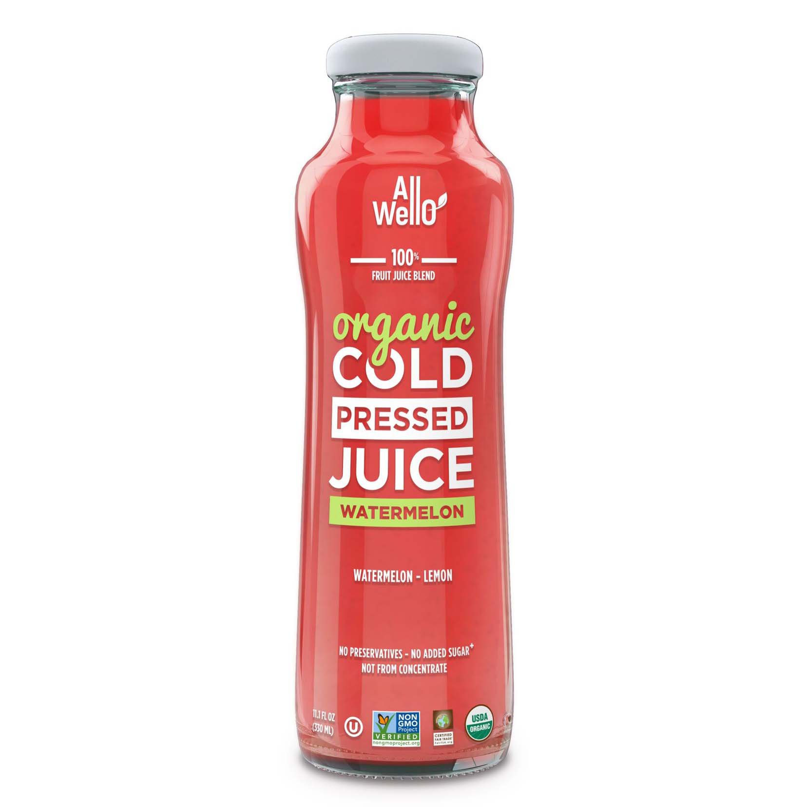 AllWellO Organic Cold Pressed Juice Watermelon Shop Juice at H E B