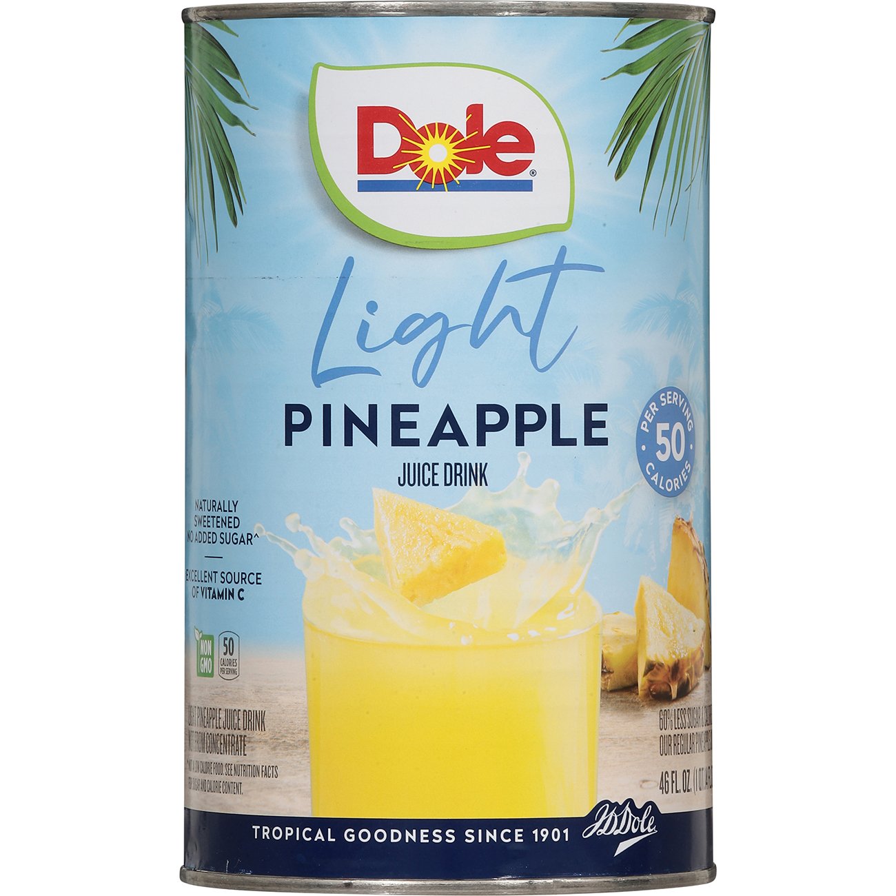 DOLE LIGHT PINEAPPLE JUICE NUTRITION FACTS visual data 5