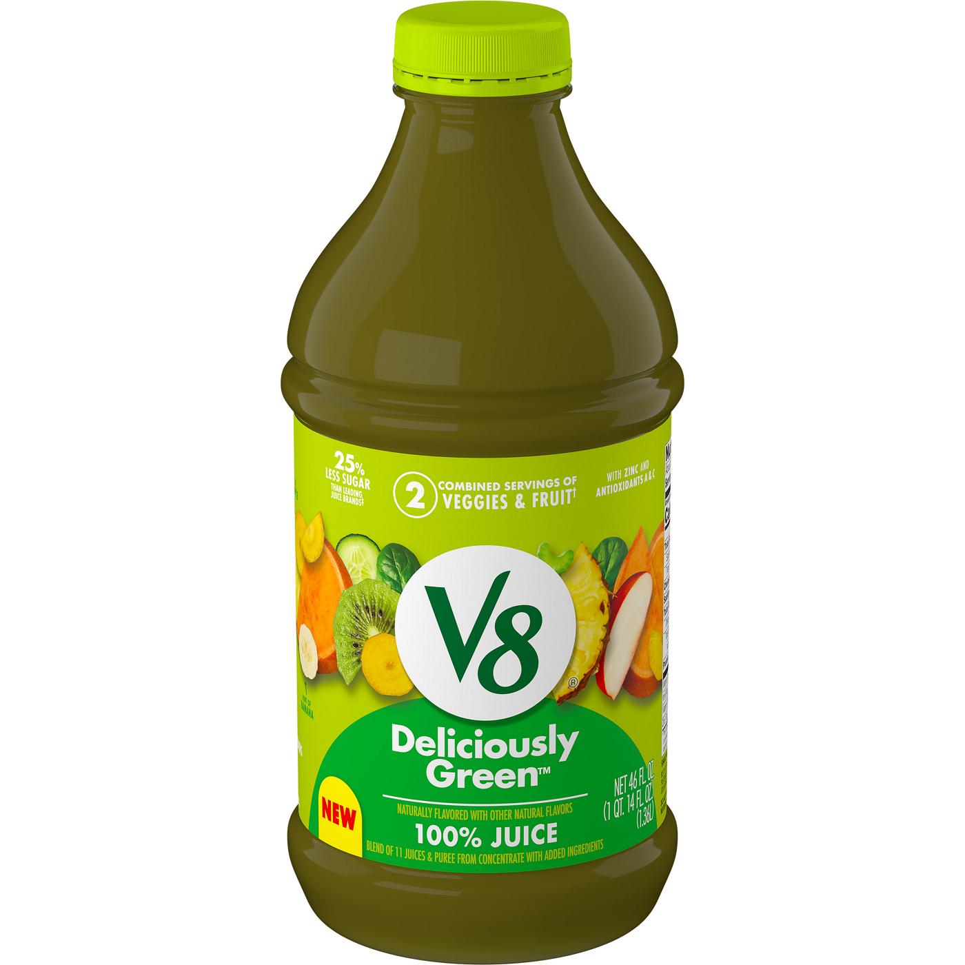 V8 Blends Deliciously Green Juice; image 1 of 3