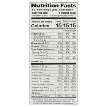 4C Energy Rush Hydration + Electrolytes Drink Mix Packets, 18 ct