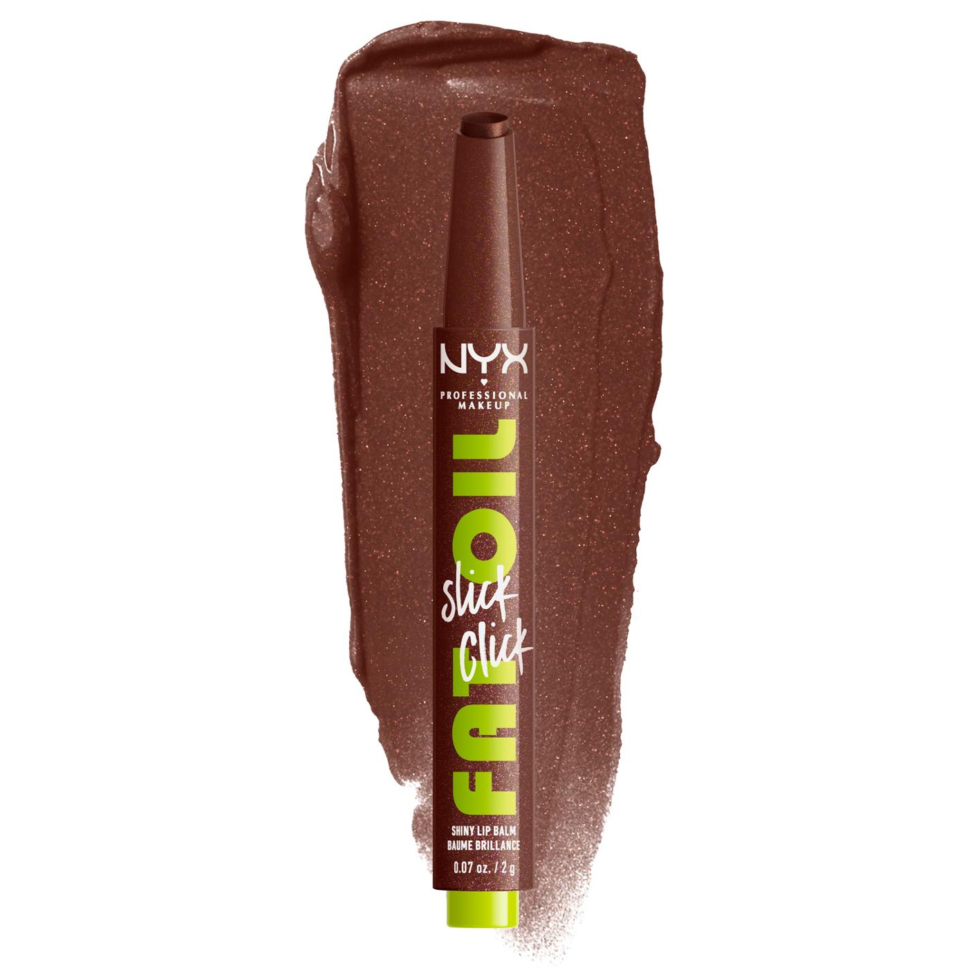 NYX Fat Oil Slick Click Shiny Lip Balm - Trending Topic; image 2 of 5