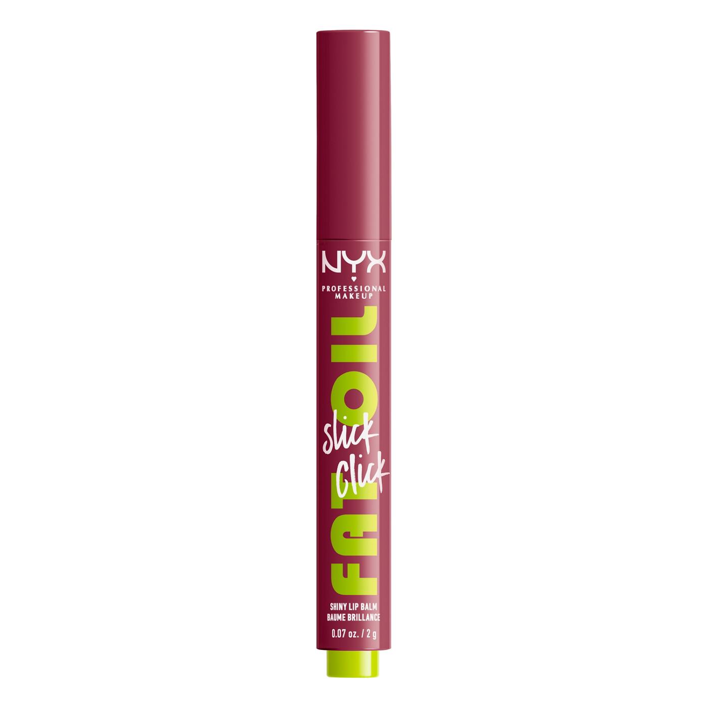 NYX Fat Oil Slick Click Shiny Lip Balm - That's Major; image 1 of 5