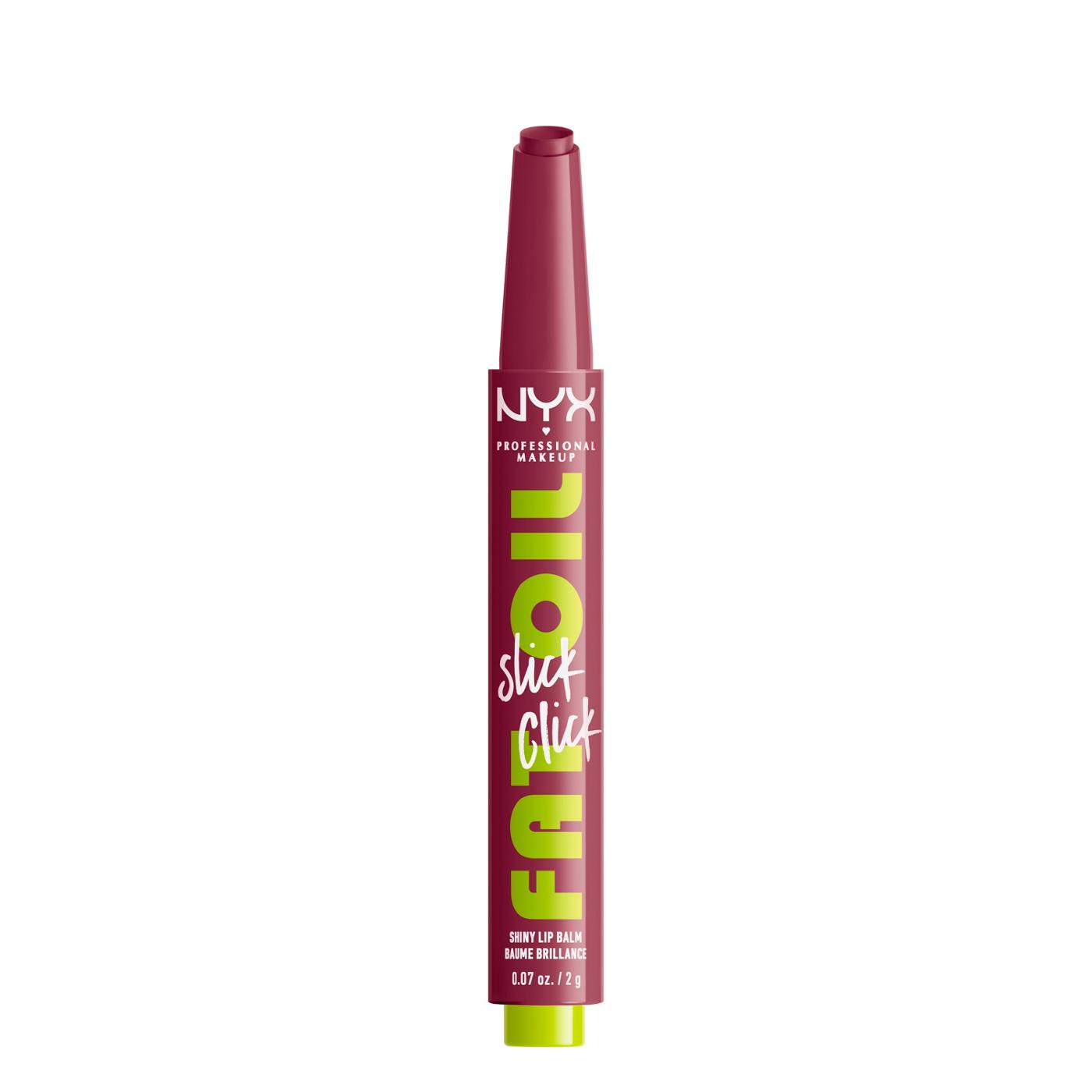 NYX Fat Oil Slick Click Shiny Lip Balm - That's Major; image 4 of 5