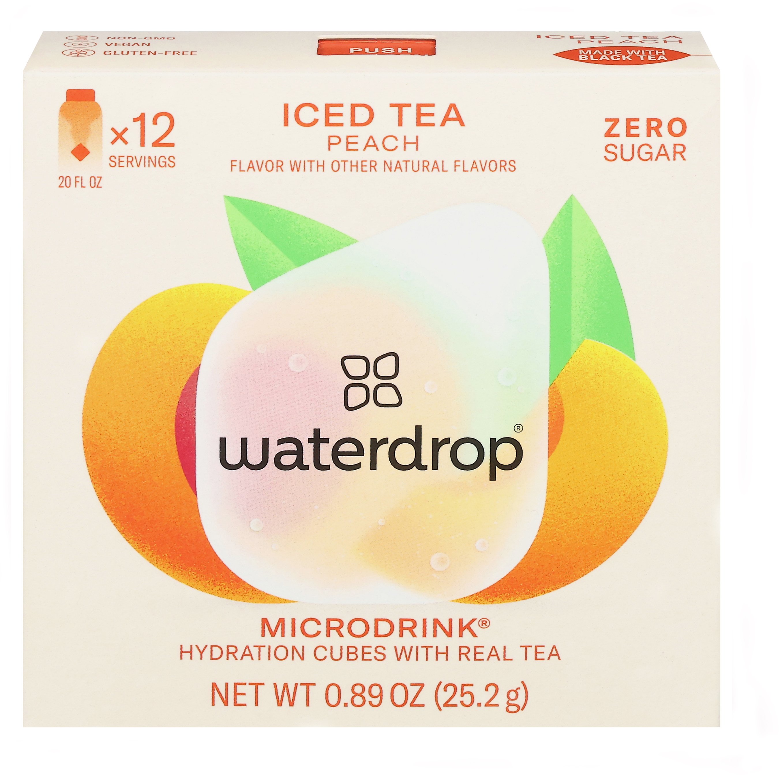 Waterdrop Microdrink Hydration Cubes - Peach Iced Tea - Shop Mixes ...