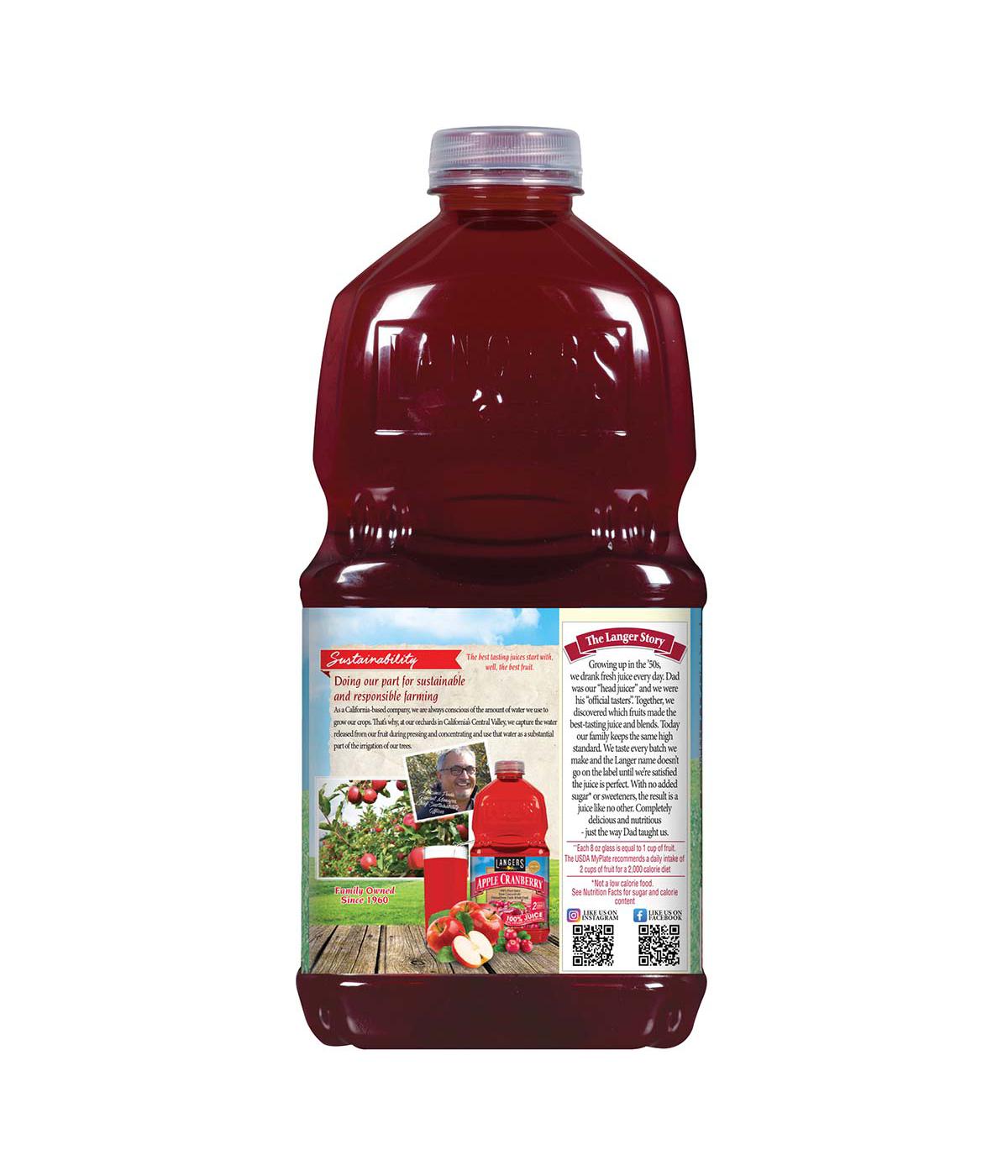 Langers Pure Juice - Apple Berry Cherry; image 2 of 2