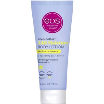 eos Shea Better 24hr Moisture Body Lotion-  Vanilla Cashmere, Travel Size, 2.5 oz