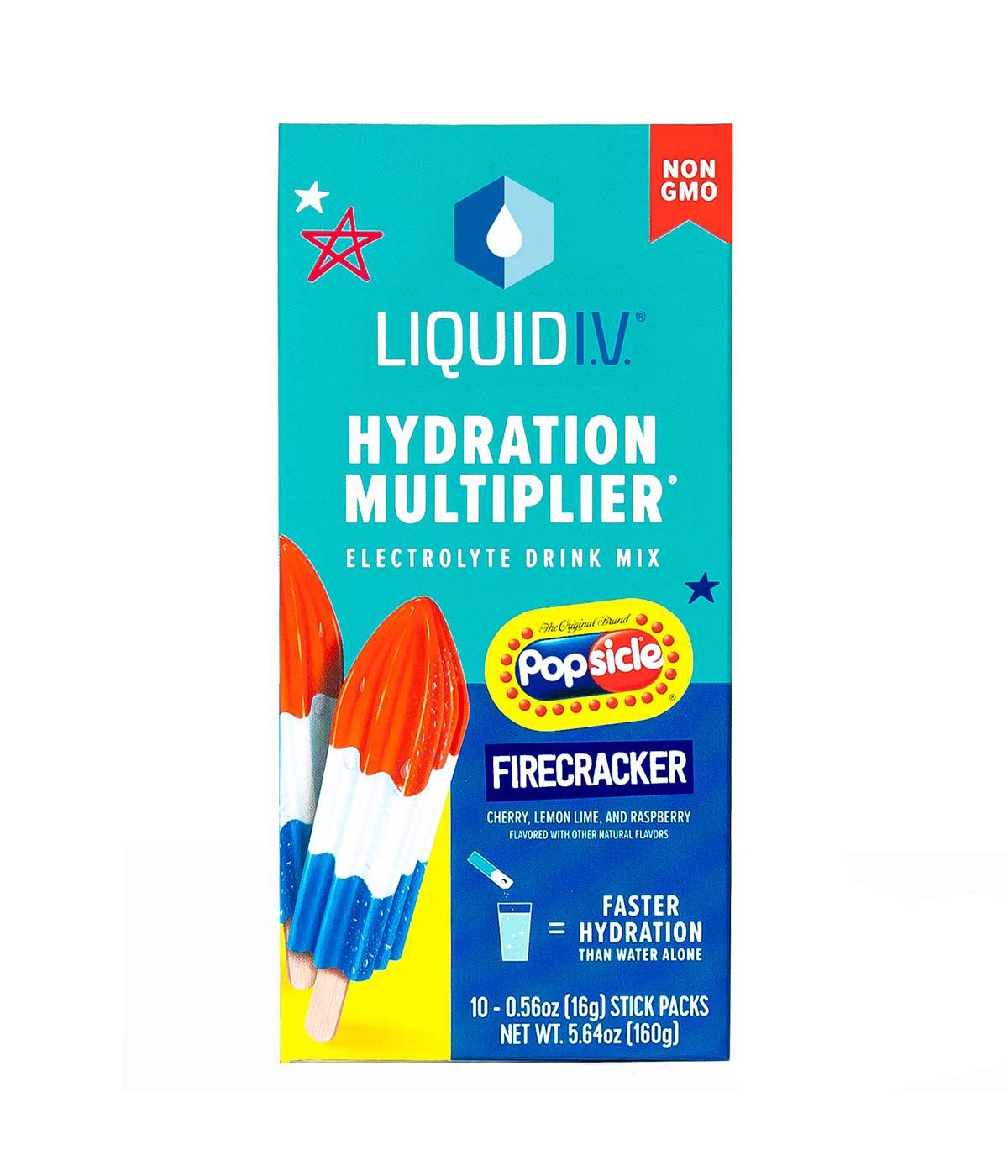 Liquid I.V. Hydration Multiplier Electrolyte Drink Mix - Popsicle Firecracker; image 1 of 2