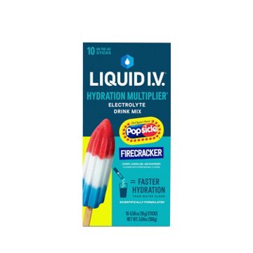 Liquid I.V. Popsicle Firecracker Hydration Multiplier Electrolyte Drink Mix Sticks, 10 ct