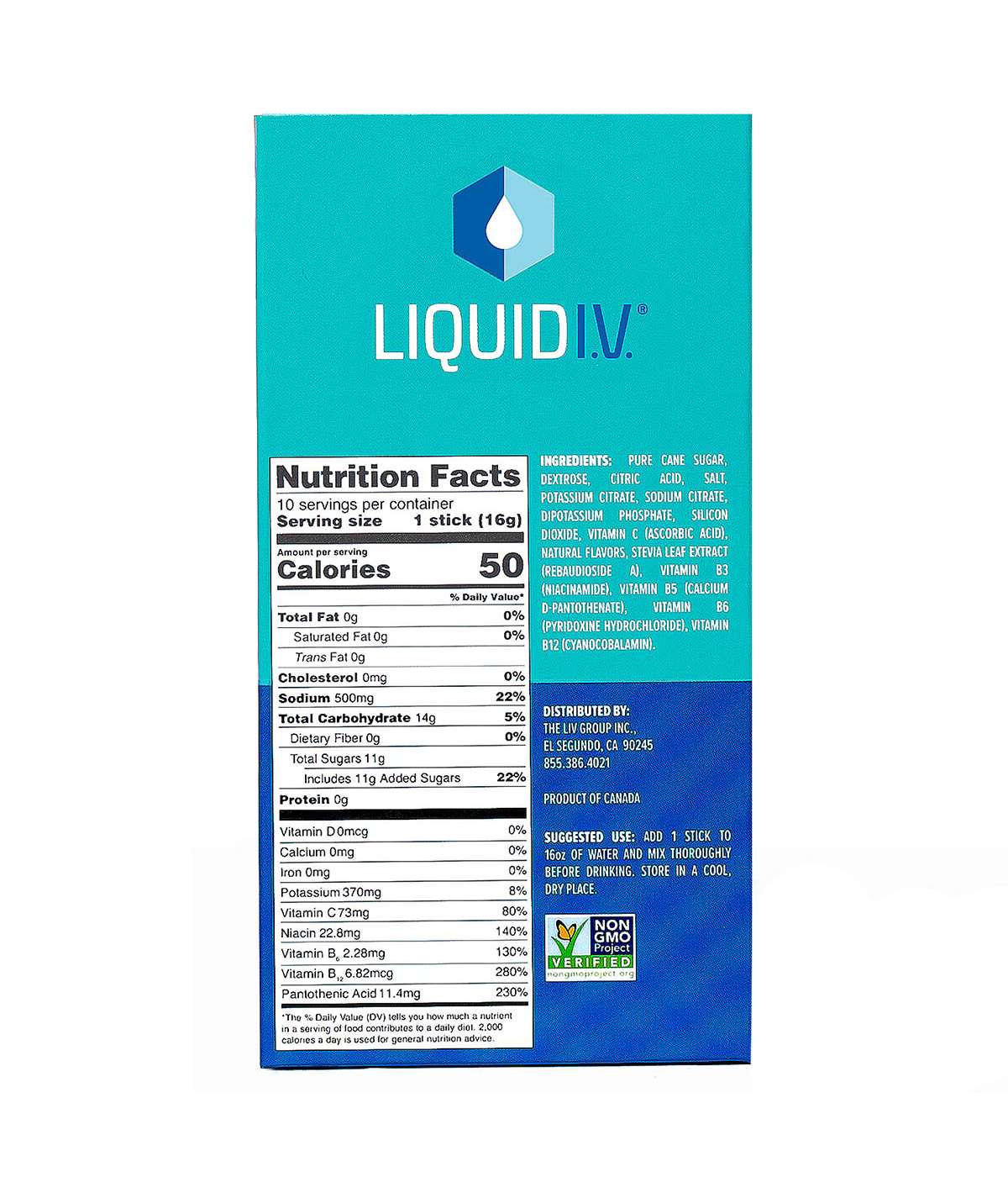 Liquid I.V. Hydration Multiplier Electrolyte Drink Mix - Popsicle Firecracker; image 2 of 2